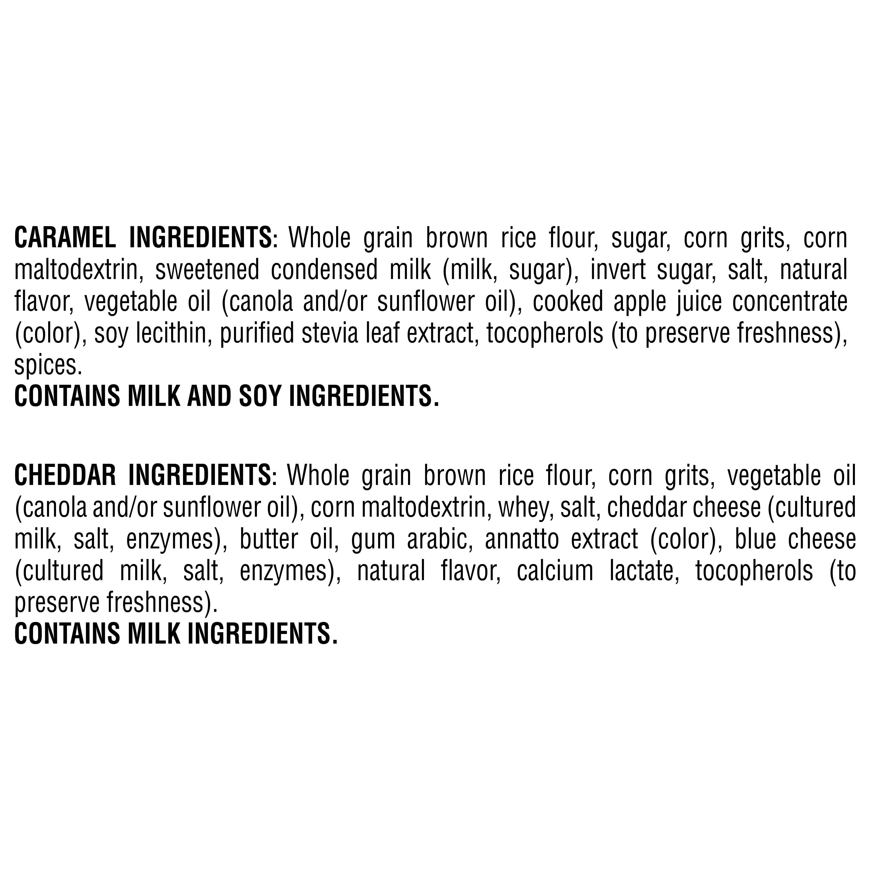 Quaker Rice Crisps Variety Pack, Cheddar & Caramel, Gluten Free, 14 Count