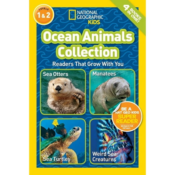 National Geographic Kids Readers Ocean Animals Collection (National Geographic Kids Readers, Levels 1 & 2): Readers That Grow with You, (Hardcover)