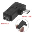 thumbnail image 3 of SDFGTstore Left and Right Angled Mini USB 5Pin Female To Micro USB Male Data Sync Adapter, 3 of 10