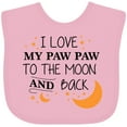 thumbnail image 3 of Inktastic I Love My Paw Paw to the Moon and Back Boys or Girls Baby Bib, 3 of 4