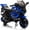 Blue, variant on 6V Ride-On Motorcycle, Battery-Powered Electric Vehicle with Treaded Tires, Headlight, Horn, Music, Training Wheels, Stable 2-Wheel Electric Motorcycle, White