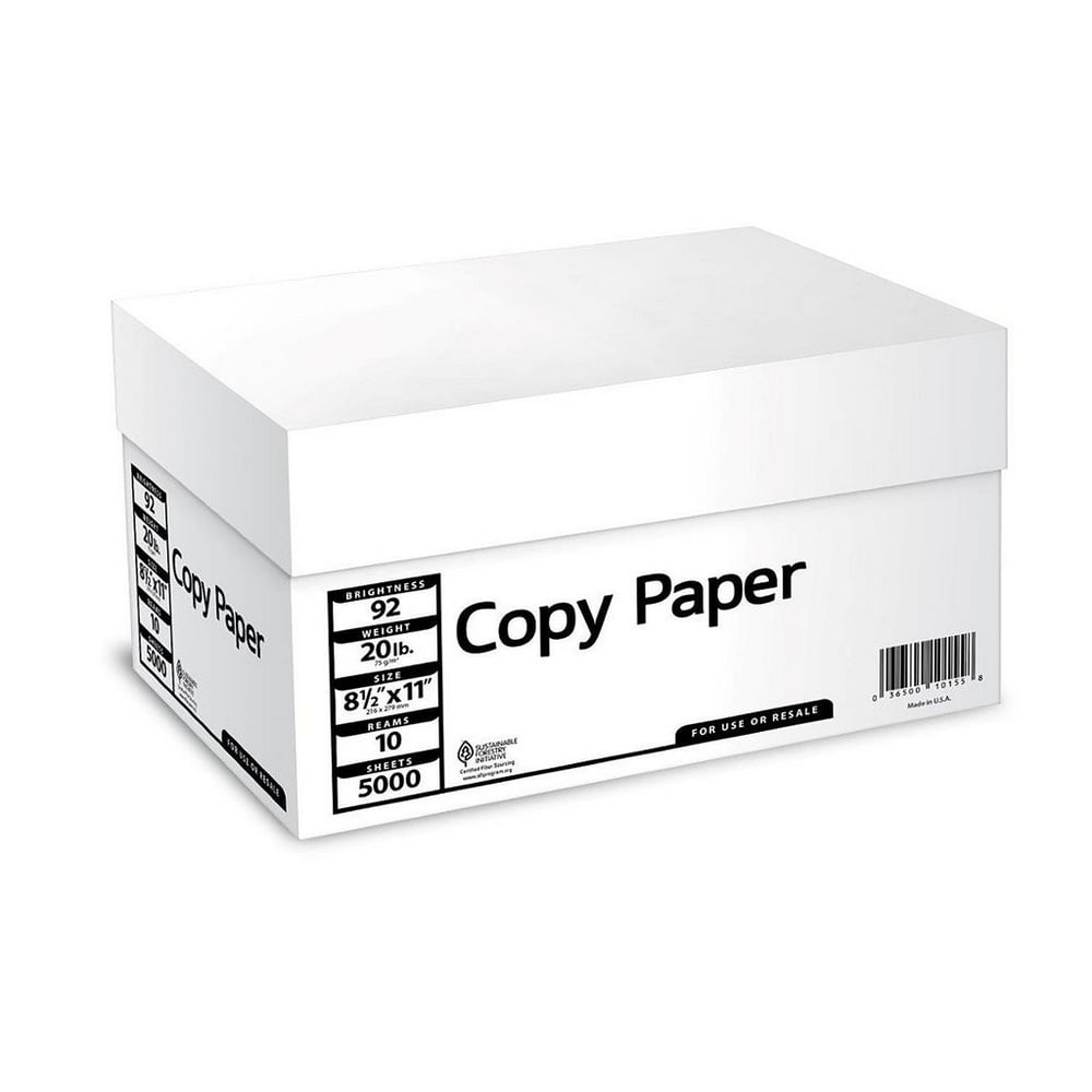 Everyday Copy Paper 20lb 92 Bright 81/2 x 11 Case
