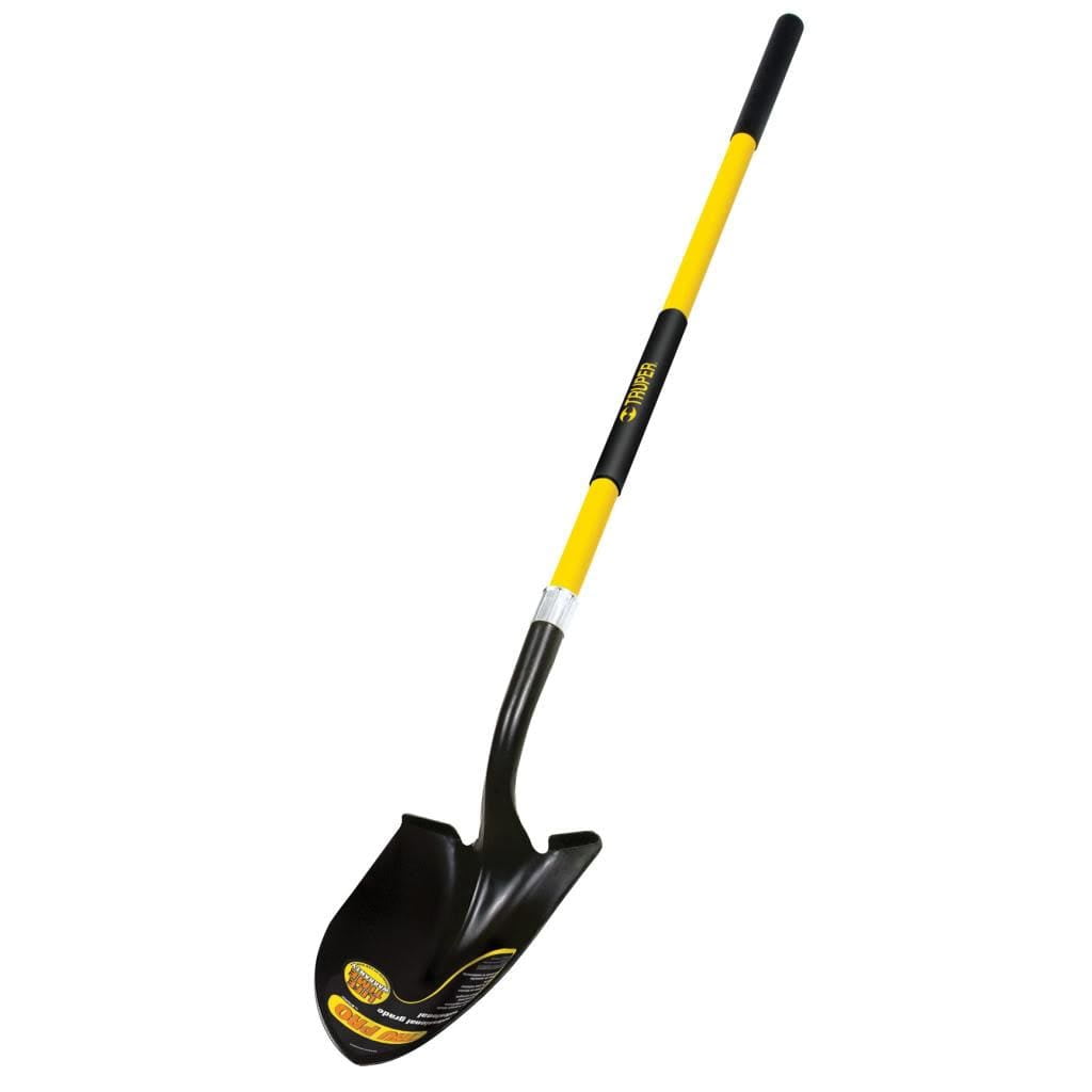 Truper 31198 Trupro Long Handle Fiberglass Round Point Shovel