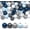 5 Colors_StyleA#16mm,100pcs, variant on 120 Assorted Colors Garland Wood Beads - 16mm with 3mm Hole - 40 Beads Per Color,  White/Blue/Pink
