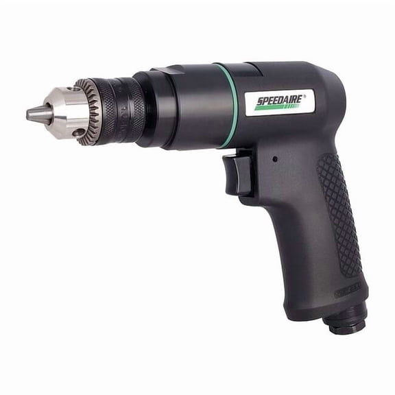 Speedaire Air Drill, Key, 3/8, 2600 RPM, 16 CFM 21AA69