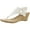 White/Smooth, variant on White Mountain Womens Aida Sandals Slingback Wedges