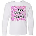 thumbnail image 3 of Inktastic 100 Days of School Stars in Pink Long Sleeve Youth T-Shirt, 3 of 5