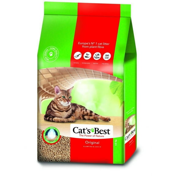 Arena Gato Cats Best Biodegradable 17.2 Kg. Natural C/envío OkoPlus Cats Best 40 Litros