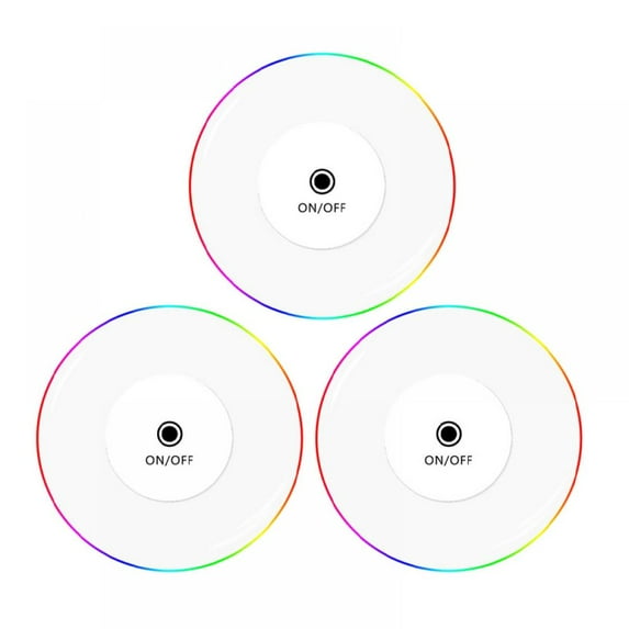 Clearance LED Cocktail Coaster,Acrylic Multi-Color Infinity Tunnel LED Drink Coaster Ultra-thin 3.9" Drink Coaster,Bar Beer Beverage Coasters For Club Wedding Bar Party Decoration,3 Pack