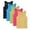 Multicolor1, variant on yillto Kids Racerback Tank 5 Pack Sleeveless Cotton Camisoles Summer Basic Casual Tee for Boys Girls Gym Tshirts