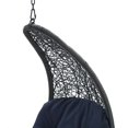 thumbnail image 6 of Swing Lounge Chair, Light Grey Gray Blue Navy, Modern Contemporary Urban Design, Outdoor Patio Balcony Cafe Bistro Garden Furniture Hotel Hospitality, 6 of 6