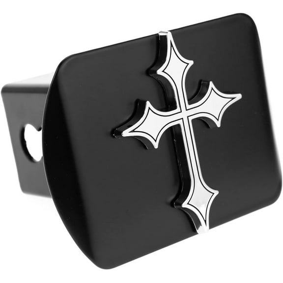 LFPartS Metal Cross Trailer Hitch Cover (Fits 2" Receivers)