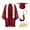 Red, variant on HAOTAGS Boys and Girls Long Sleeve Graduation Gown Set With Cape And Cap (2-10) Toddler To Kids Outfits For Ceremony And Performance Red Size 2T