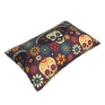thumbnail image 3 of Balery Skulls And Flowers Pillow Covers,Bed Pilowcases,Reversible Plush Throw Pillow Covers End Pillow Encasement,Pillow Case - 20"X30", 3 of 9
