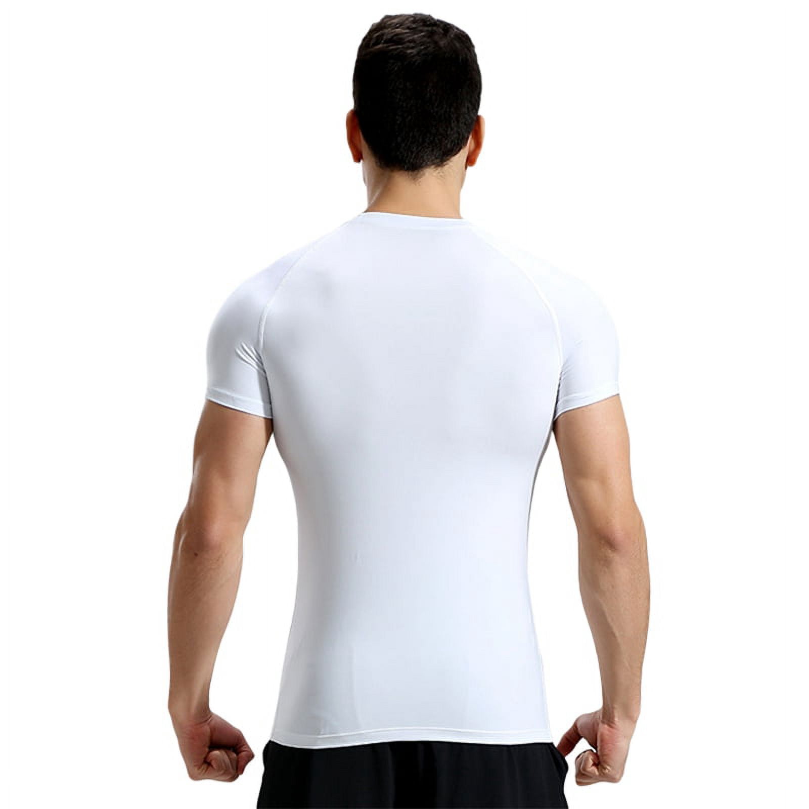 Men's Fitness Shirt Slim Exercise Tops Short-sleeved Sports T-shirt Tops Tee
