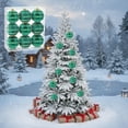 thumbnail image 2 of HomeDM 9Pcs Christmas Ball Ornaments 8cm/3.15" Shatterproof Christmas Tree Pendants Xmas Hanging Balls Decorations for Wedding Party Holiday Green, 2 of 6