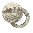 thumbnail image 3 of Goofa Vineyard Landscape Printed Stool Covers Round, Waterproof Round Bar Stool Covers Anti-Slip Round Bar Stool Seat Cover with Elastic Bands Durable -13 inch, 3 of 7
