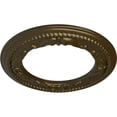 thumbnail image 3 of Ekena Millwork 12 1/4"OD x 7 1/2"ID x 7/8"P Roped Medway Ceiling Medallion (Fits Canopies up to 7 1/2"), Hand-Painted Brass, 3 of 6