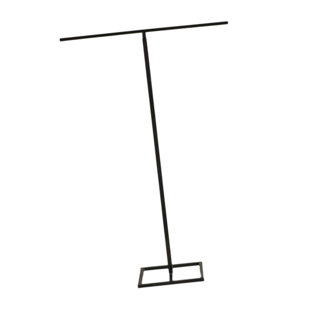 Soporte para telón de fondo de boda en forma de T, altura ajustable, marco para cortina navideña, globo Negro 60 cm de ancho