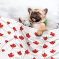 thumbnail image 2 of Dog Blanket Canada Maple Leaf Soft Dog Blankets for Small Medium Dogs Pet Cat Puppy Blanket Mat Cover, 2 of 7