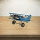thumbnail image 1 of Aviones del modelo de avión adornos fotográficos de la artesanía de artesanía escultura biplano de hierro modelo de aeronave vintage para escritorio Azul, 1 of 10