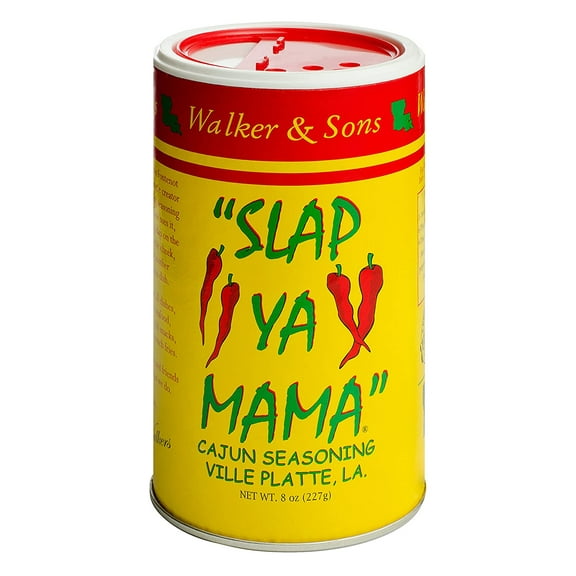 Slap Ya Mama All Natural Cajun Seasoning from Louisiana, Original Blend, MSG Free and Kosher, 8 Ounce Can, Pack of 2