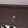 thumbnail image 5 of Zimtown Brown Bedside Nightstand End Sofa Table with Drawer and Shelf for Storage, 5 of 8