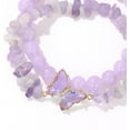 thumbnail image 5 of NICKSUN Amethyst Bracelet For Women Anxiety Amethyst Beaded Bracelets Butterfly Charms Healing Stone Layered Bracelet Gifts For Women, 5 of 5