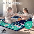 thumbnail image 4 of ODIKA 4'x6' Machine Washable Non-Slip Area Rug, Enchanted Aviary Meadow Wonderland High Traffic Rug, Pink, 477865, 4 of 5