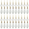 thumbnail image 2 of 20Pcs Clear Crystal Chandelier Icicle Prisms Candelabra Replacement Parts, 2 of 7