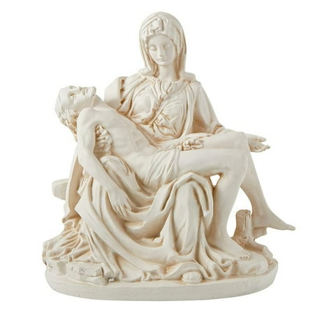 12" White Pieta Statue