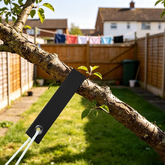 Tree Support Straps 15.7 Inch Heavy Duty Tree Tie Straps Wind Resistant Plant Stabilizing Belts Adjustable Garden Tree Stakes Straps for Sapling Fixing Outdoor Yard Nursery Use, Black