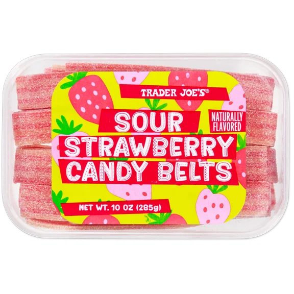 Trader Joe's Sour Strawberry Candy Belts, 10oz