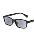 thumbnail image 2 of 3 Pairs Gray Tinted Reading Glasses Sunglasses Spring Hinges Readers Rectangle, 2 of 4