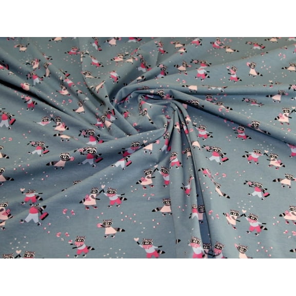 Minerva Cotton Jersey Stretch Knit Fabric Blue - per yard