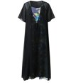 thumbnail image 3 of Pisexur Robes d'Été pour Femmes Fluide Imprimé Floral Ensemble Deux Pièces Robe en Chiffon Grande Taille Col Rond Sans Manches Robe Maxi, 3 of 5