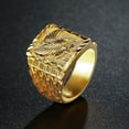 thumbnail image 3 of Anillo Punk Rock Eagle Chapado En Oro De 18 Quilates De Plata Esterlina 925 De Hip Hop De Lujo/Color Tamaño 6-12 Joyería De Dedo, 3 of 3