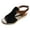 Black, variant on Dressy Sandals Women Wide Women’s Flat Sandals, Soft Straps Slip-on Open Toe Light Weight Elastic Slingback Comfort Casual Walking Sandals (Black,9)