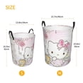 thumbnail image 2 of Hello Kitty Laundry Hamper, Dirty Clothes Hamper Storage Basket for Bathroom Bedrooms, Circular Hamper with Handles, Gifts for Boys Girls Men Women, 2 of 8