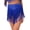 Blue, variant on Women's Tassel Latin Dance Skrit Sparkly Rhinestone Salsa Tango Dance Performance Bottoms Blue S