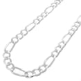 thumbnail image 1 of Genuine Solid Sterling Silver 6MM Figaro Link .925 ITProLux Necklace Chains 16" - 30", Silver Necklace for Men & Women, Made In Italy, Capital Jewelry, 1 of 5