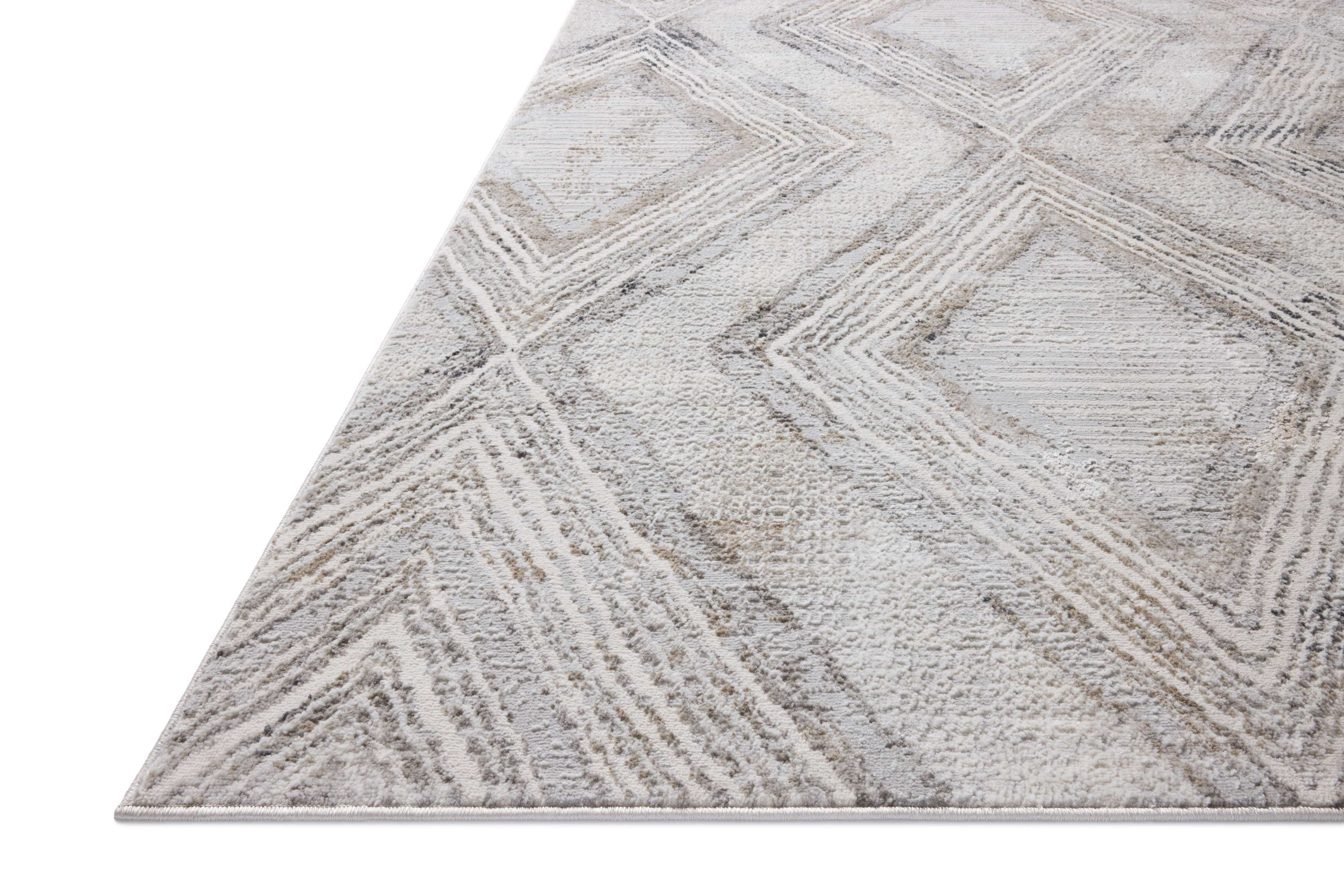 Loloi Hollis Mist / Natural 6'-7" x 9'-3" Area Rug