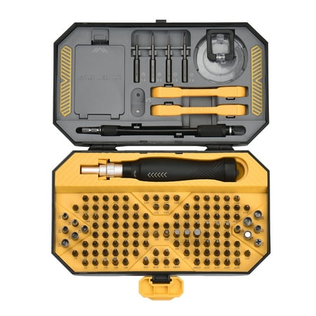 

JAKEMY JAKEMY 145pcs Multifunctional High Screwdriver Bits & Socket Set Drive Socket Set Premium *28MM CR-V Alloy Steel Slotted Torx Star Hexagon Bits with Magnetic Soft Pad for Home Electronics M
