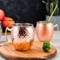 thumbnail image 3 of ACDANC Copper Cups Brushed Interior Moscow Mule Mugs Smooth Rounded Rim Mule Mugs,Style1, 3 of 3