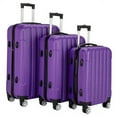 thumbnail image 2 of MINKUROW 3-in-1 Multifunctional Large Capacity Traveling Storage Suitcase Luggage Set Purple, 2 of 5