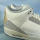 thumbnail image 2 of MENS A i r-Jor-dan 3 RETRO CRAFT IVORY_IVORY/GREY MIST-CREAM FJ9479-100-SIZE 11.5, 2 of 5