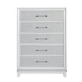thumbnail image 2 of Pemberly Row Contemporary 5 Drawer Wood Chest in White Finish, 2 of 7