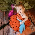 thumbnail image 5 of Mercatoo Toddler Baby Girls Caveman Halloween Dress Outfit Historical 𝗦tone Age Bone Headband Cute Pumpkin Bag Part𝐲 Set, 5 of 8