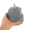 thumbnail image 5 of OULII 4Pcs Washing Machine Stabilizer Pads Grey Anti Vibration Non Slip Feet for Drum Washer with Storage Rack, 5 of 5
