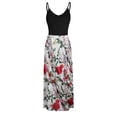 thumbnail image 3 of Vestido largo HUOGUO con cuello en V sin mangas y estampado de mariposas para mujer, 3 of 4